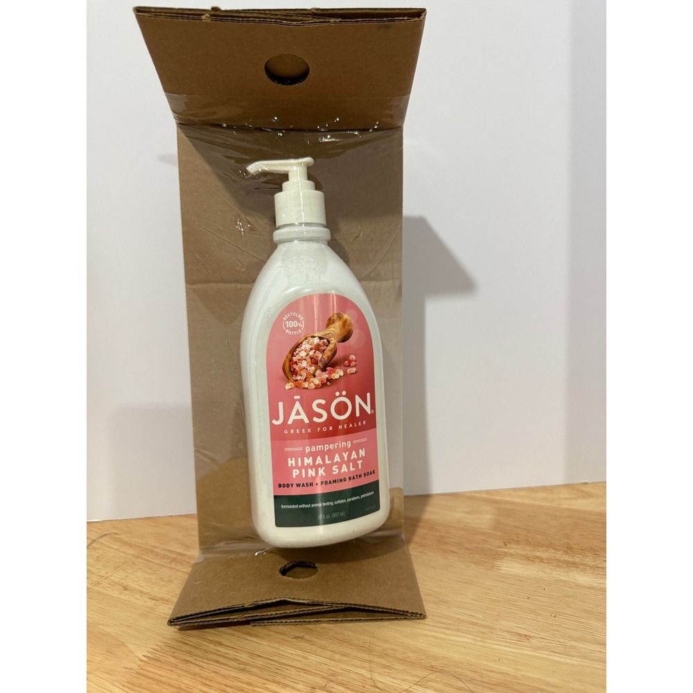 Jason Pampering Himalayan Pink Salt Body Wash + Foaming Bath‎ Soak (30 fl oz)